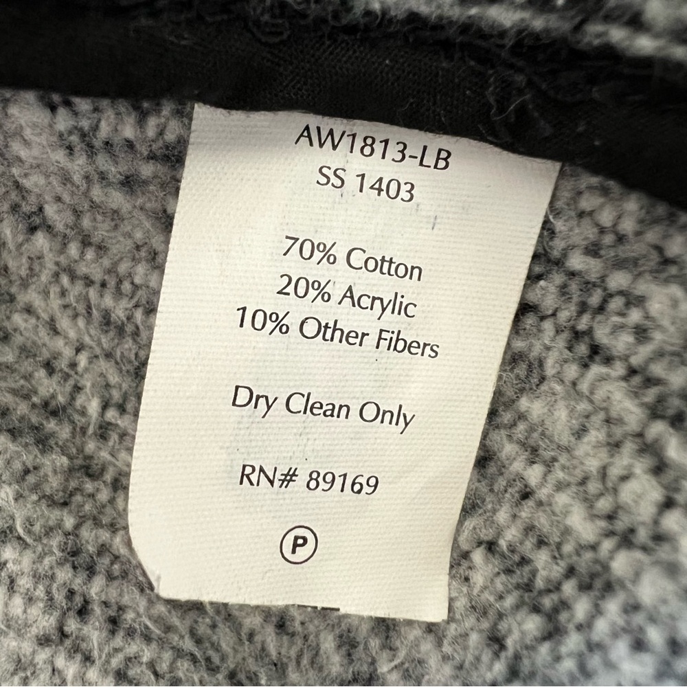 ATM Anthony Thomas Melillo Heathered Gray Oversized Fleece Over Coat Small - Picture 12 of 14